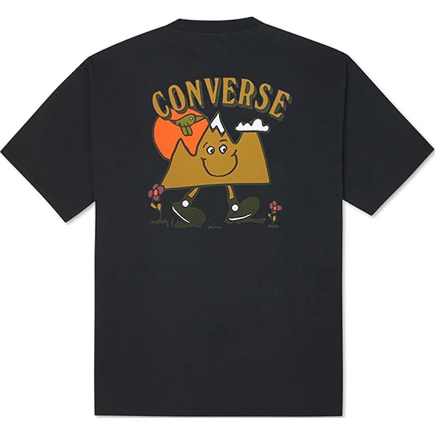 Converse MOVING MOUNTAINS T Shirt Men's Black 10022040-A01