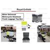 Silver "Trunk Luggage Top Box With Lock" Fit For Royal Enfield Motorcycle