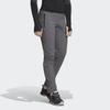 adidas Solid Color Straight Leg Outdoor Casual Pants Women Bottoms Gray EC0671