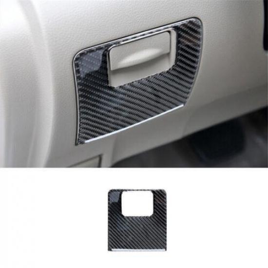 Carbon Fiber Driver s Storage Box Panel Trim For Toyota Highlander 2008-2013