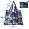 Borsa della spesa pieghevole Borsa della spesa da viaggio riutilizzabile Borsa ecologica con una spalla per viaggio Borsa tote con stampa di cactus dei cartoni animati