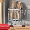 Stainless Steel Wall-Mount Chopstick Holder & Drainer (2-Pack)