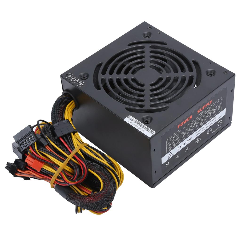 Computer Power Supply Desktop Accessories Mute Fan Manual Adjustable 115 ATX 24‑PIN