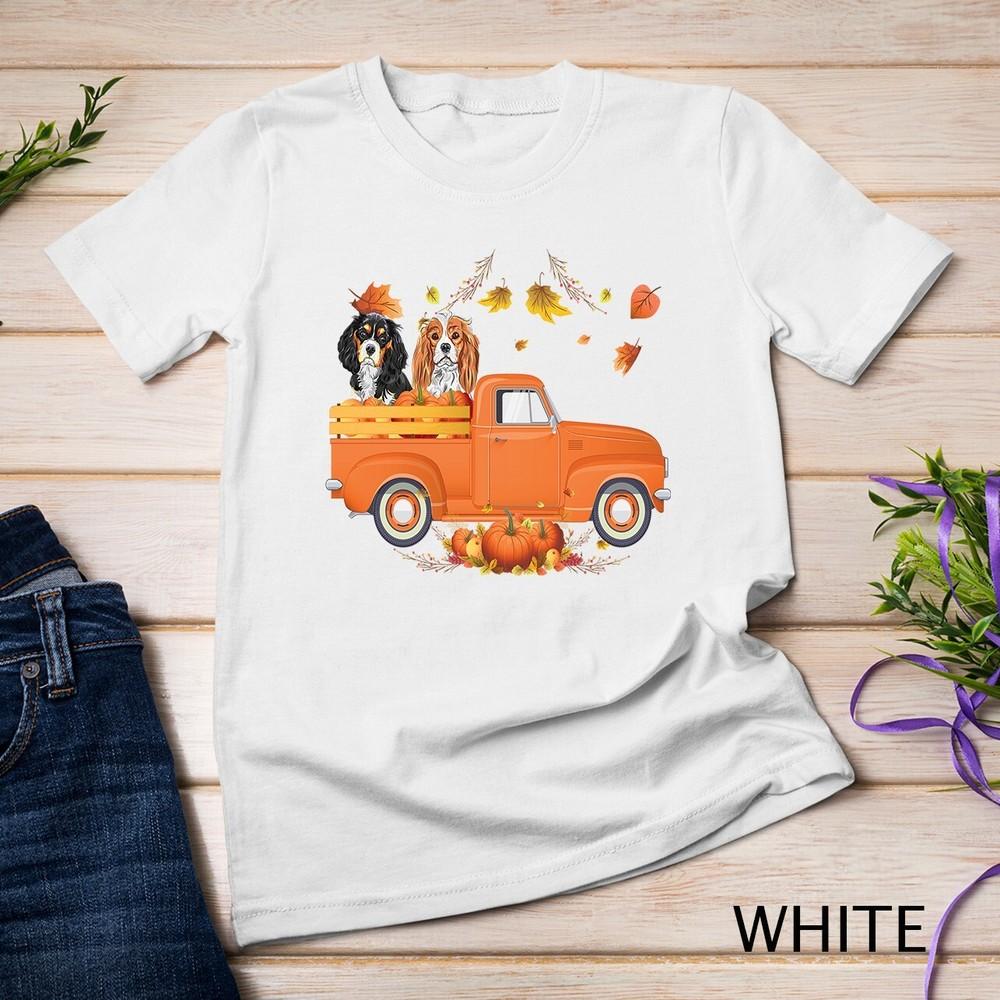 

Cavalier King Charles Spaniel Truck Thanksgiving Halloween Unisex T-shirt M