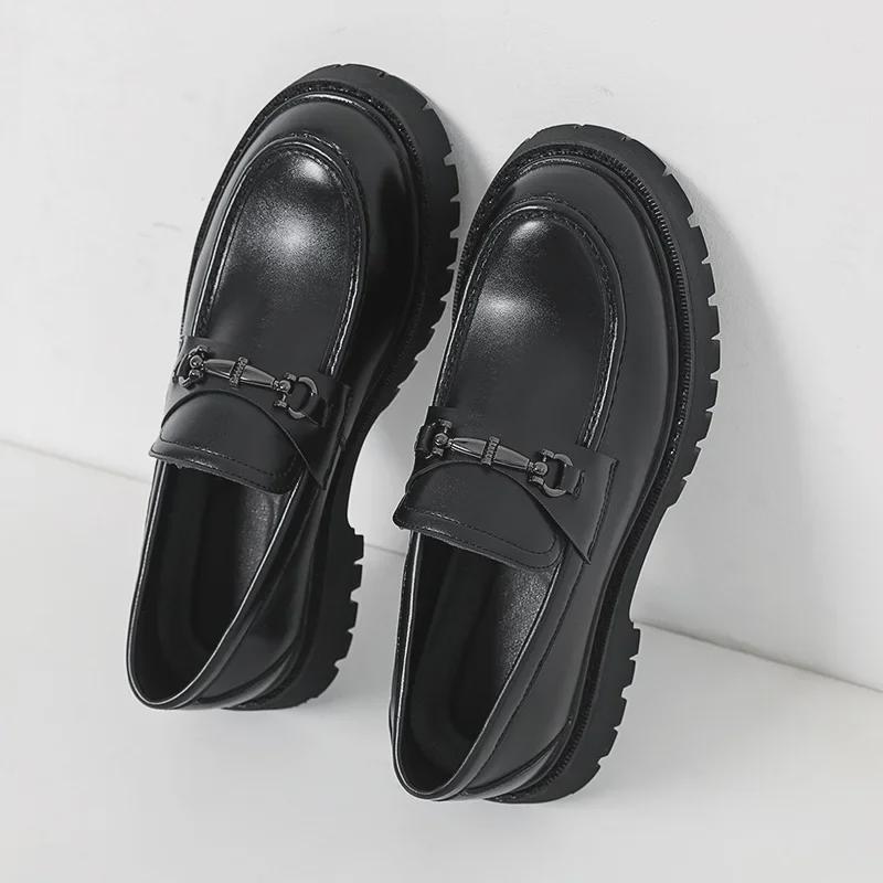 2025 Slip-On Loafers: Height-Boosting Large Size Shoes for Teenagers and Men