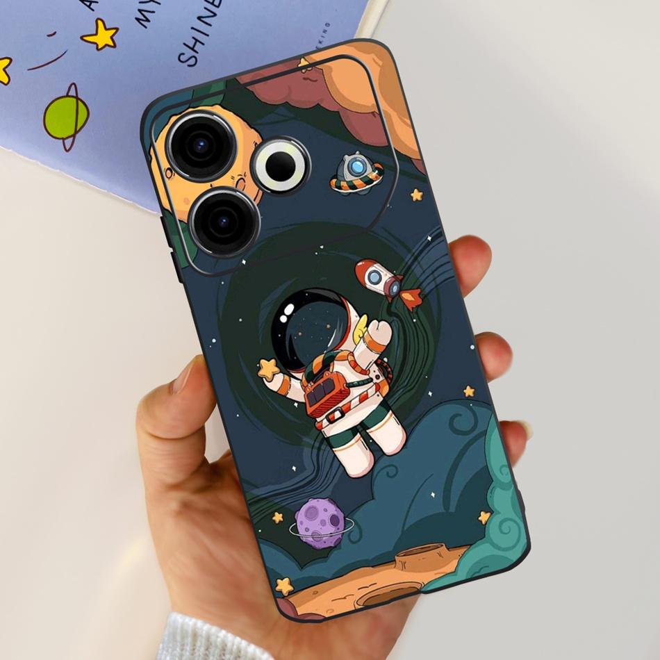 For Tecno Pova 6 Neo Phone Case Pova6 Neo 4G 2024 Elegant Printing Soft Silicone TPU Cases
