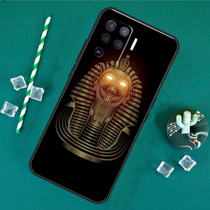 Egypt Egyptian Pharaoh Case For Oppo A17 A15 A40 A60 A80 A16 A76 A96 A18 A38 A58 A78 A98 A91 A57 A74 A94 A54S Cover
