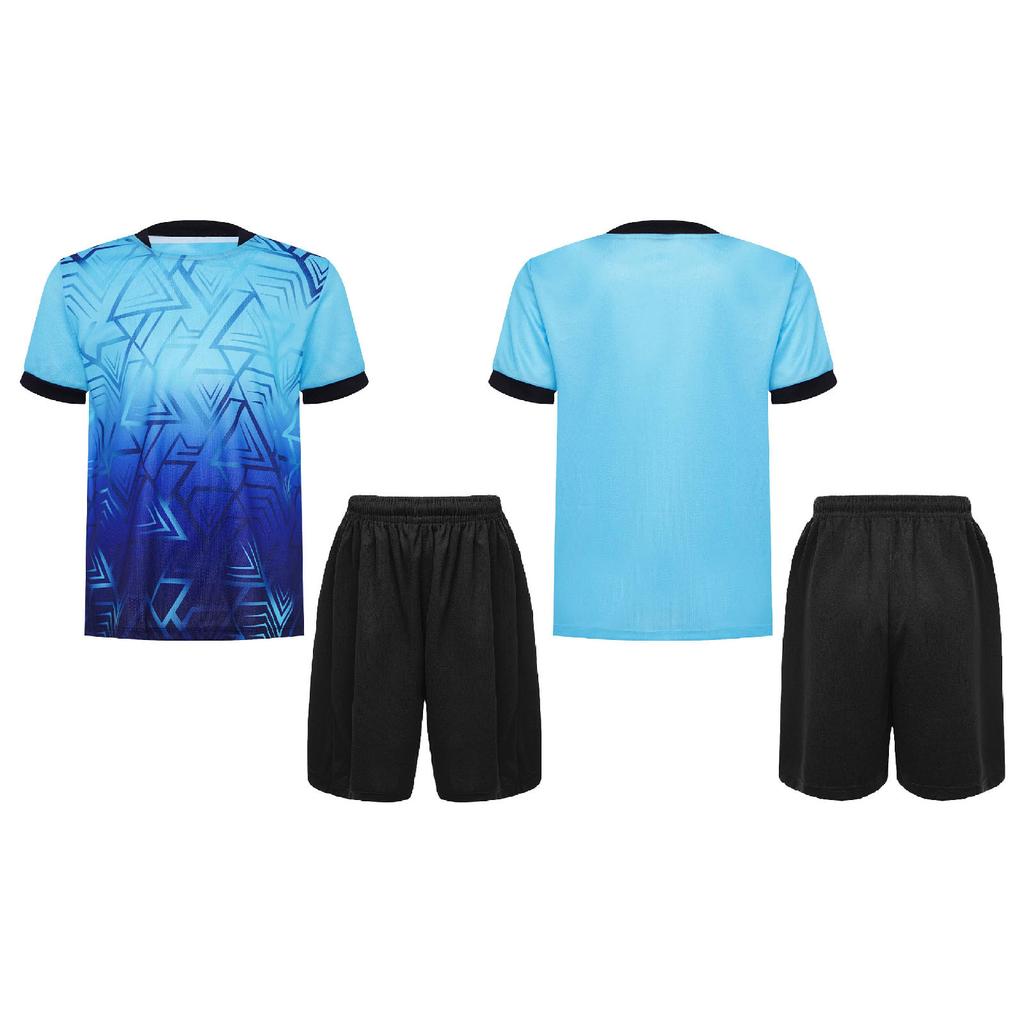 Children's Boys Sports Set 2-Piece Quick-Drying T-Shirt + Shorts Tracksuit for Jogging Football Basketball Clothing