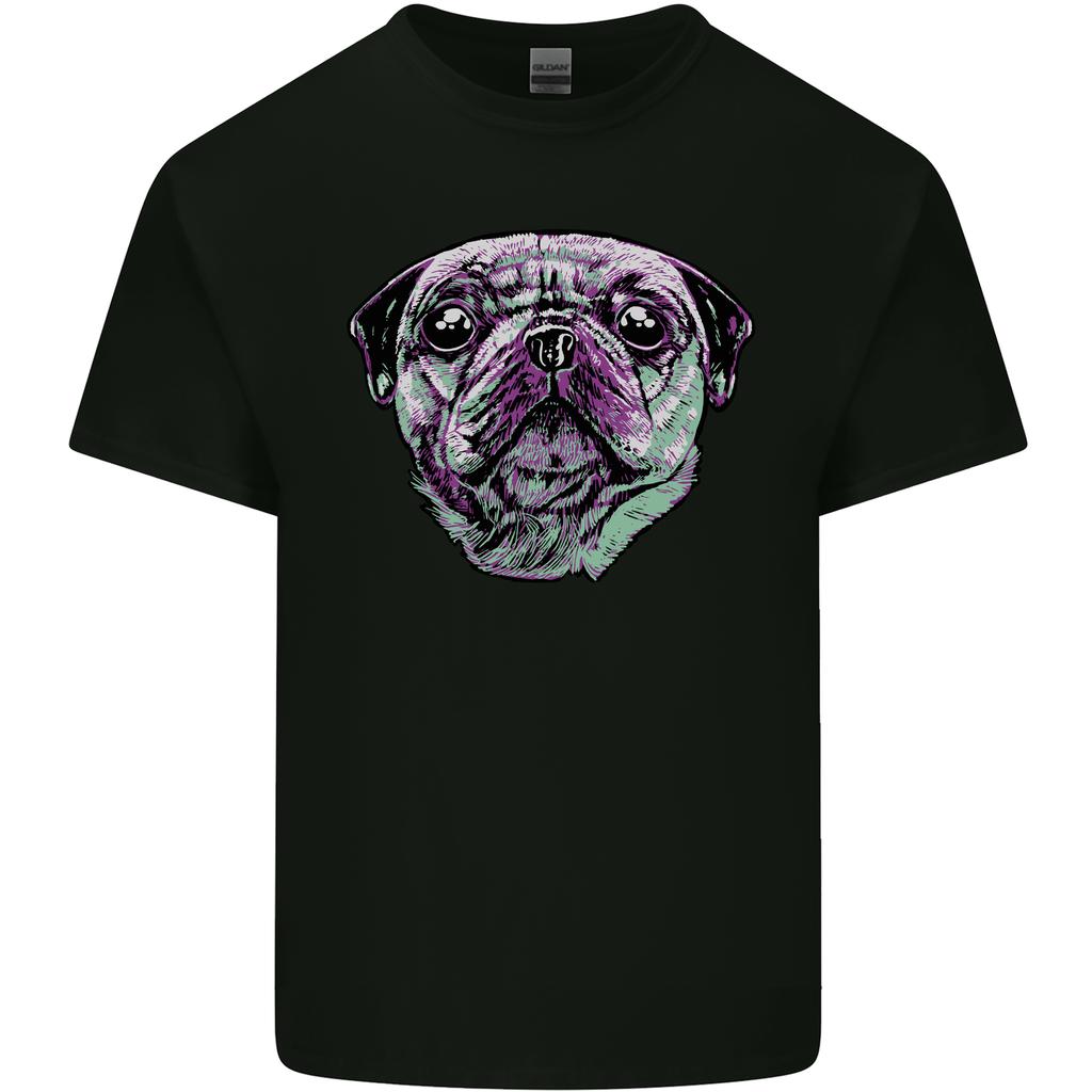 A Pug Face Dog Unisexs Light Cotton TShirt