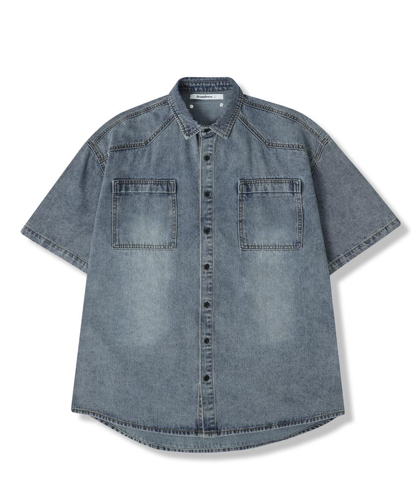AVANDRESS Western Short-Sleeve Denim Shirt - 3Col
