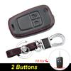 Leather Car Key Case For Chevrolet Camaro Cruze Malibu Impala Equinox Sonic Spark 2 3 4 5 Buttons Folding Remote Protector Cover