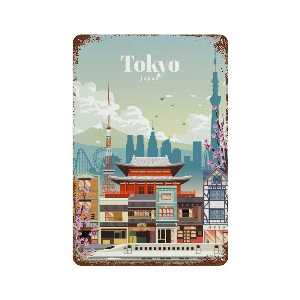 Amsterdam London Iceland Bali Travel Poster Metal  Sign Plaque Retro Plates For Club Man Cave Bar Hotel Cafe Wall Decor