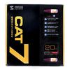 SANWA SUPPLY Category 7 LAN Cable, 20m, Wine Red, KB-T7-20WR
