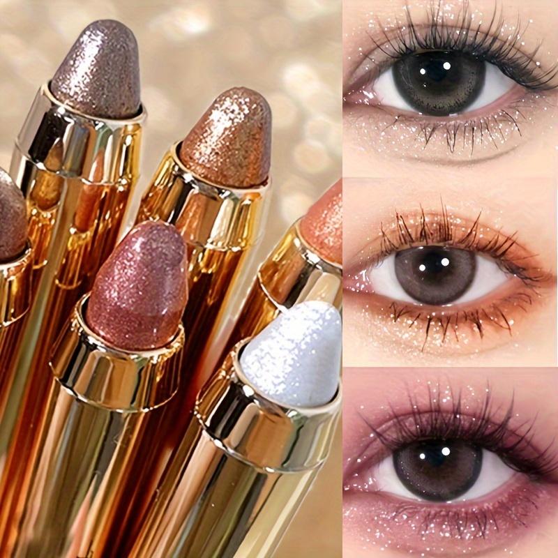 Highlighter Eyeshadow Pencil Shimmer Contouring Brightening Double-headed Eyeshadow Stick Lazy Eyeshadow Makeup