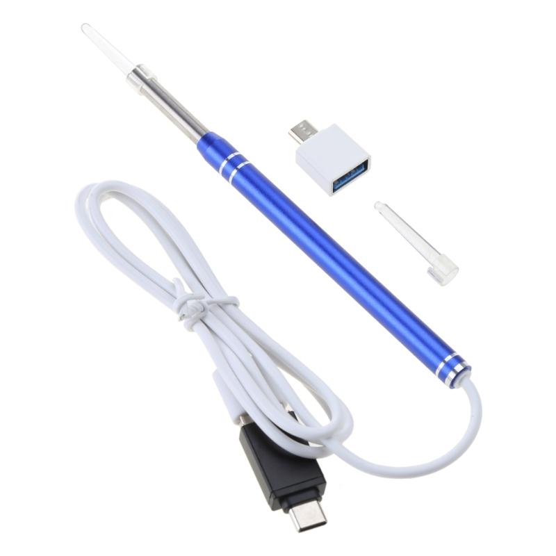 Ear Wax Remover Earwax Remover Tool Ear Camera Ear Otoscope with 6 LED Light Ear Scope with Ear Wax Cleaner Tool