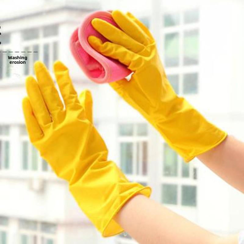 Durable PVC Dishwashing Gloves, Kitchen Cleaning Gloves, Waterproof  Heat Resistant Rubber Gloves for Household Chores, Laundry, and More