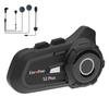 EuroFone S2 PLUS Motorcycle Bluetooth Simultaneous Calling While 1500m Communication IP67 Waterproof and Music 40mm Helmet Automatic CVC Noise HIFI