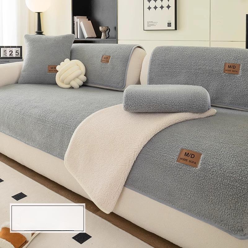

Плюшевый чехол на диван/наволочка, Нескользящий чехол на диван, Утолщенный чехол на диван, Универсальный для четырех сезонов Для спальни, офиса, гостиной, домашнего декора 110*160cm