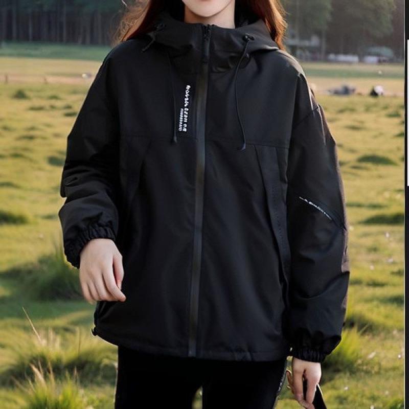 Women's European-Style Casual Hooded Windbreaker Baseball Jacket – Autumn Fashion Sports Coat