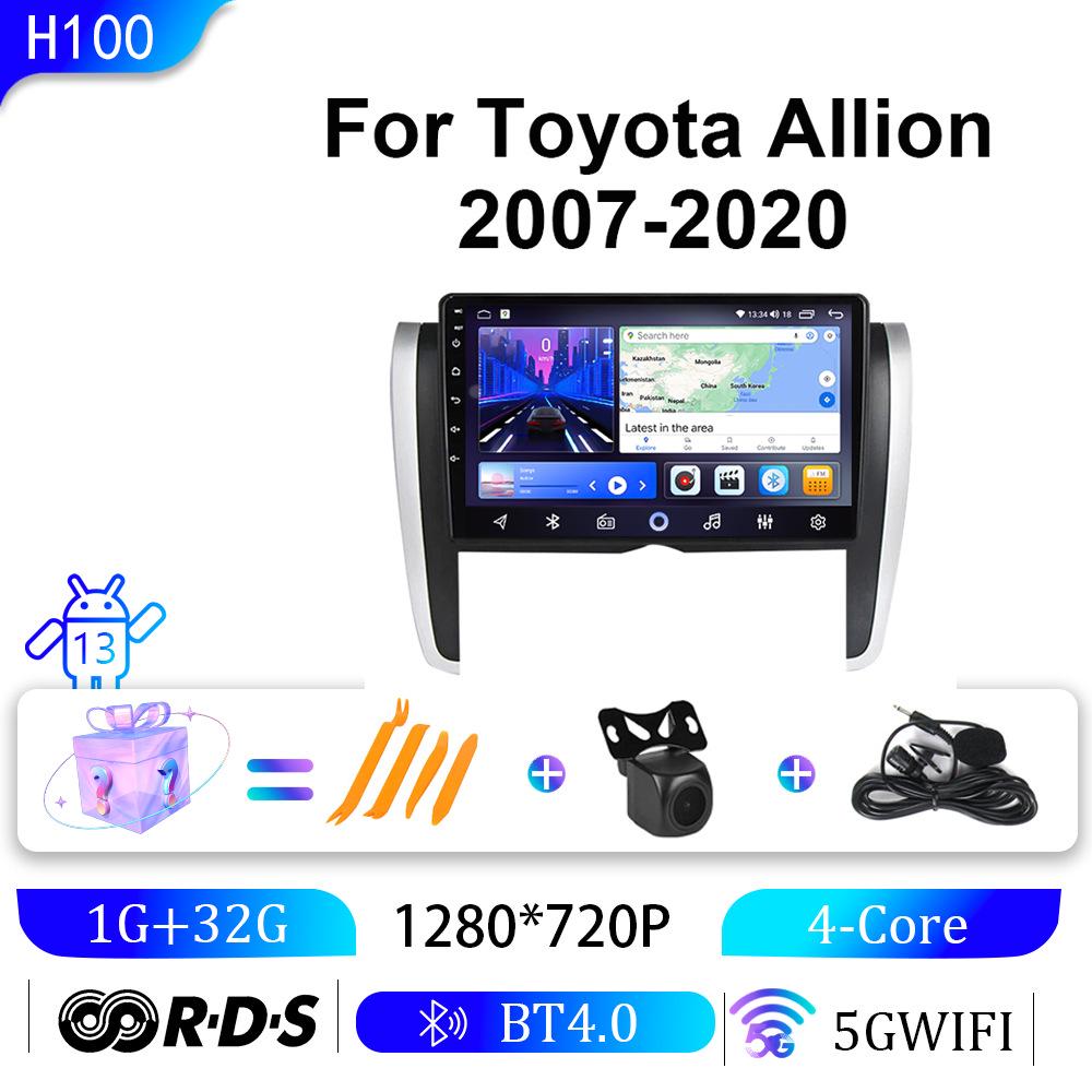 

Тойота Аллион (2007-2020 гг.) Экран Android с камерой заднего вида, Bluetooth и GPS-навигацией 9 inches