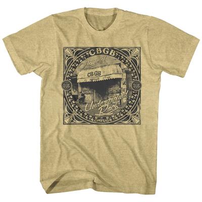 CBGB OMFUG Men's T Shirt NYC Storefront 315 Bowery Punk Rock Vintage Music Merch