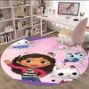 1pc Gaby's Bubble House2 Print Round Carpet Chair Round Carpet Suitable for Bedroom Living Room Home Decorative Carpet