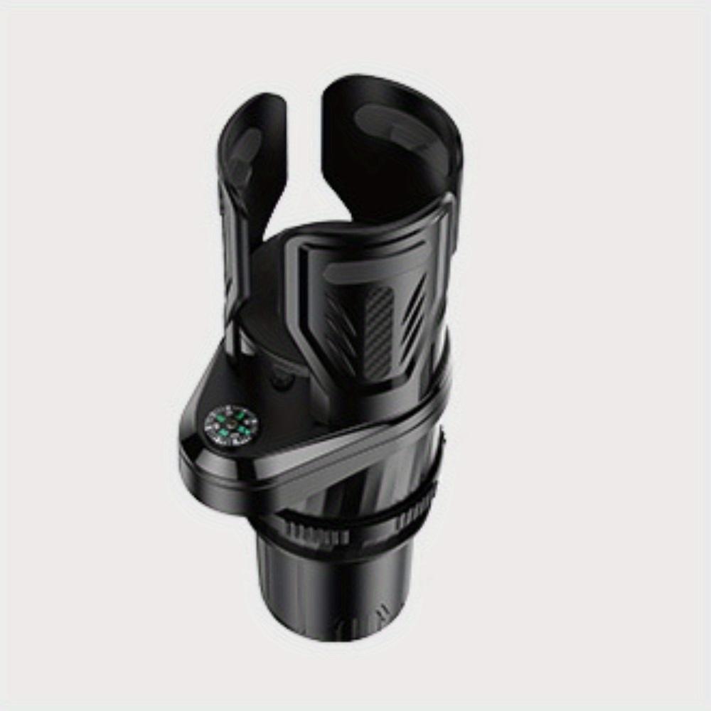 Car Cup Holder Expander Dock with Compass Compatible for One Existing Cup Holder-Upgrade To Two Holders,360°Adjustable Noise-Free Cup Holder Expansion