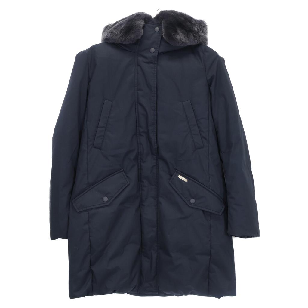 Woolrich WWCPS2644D Navy COCOON PARKA Down Coat Coat XS blackUsed