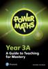 The Power Maths Year 3 Teacher Guide 3A Book