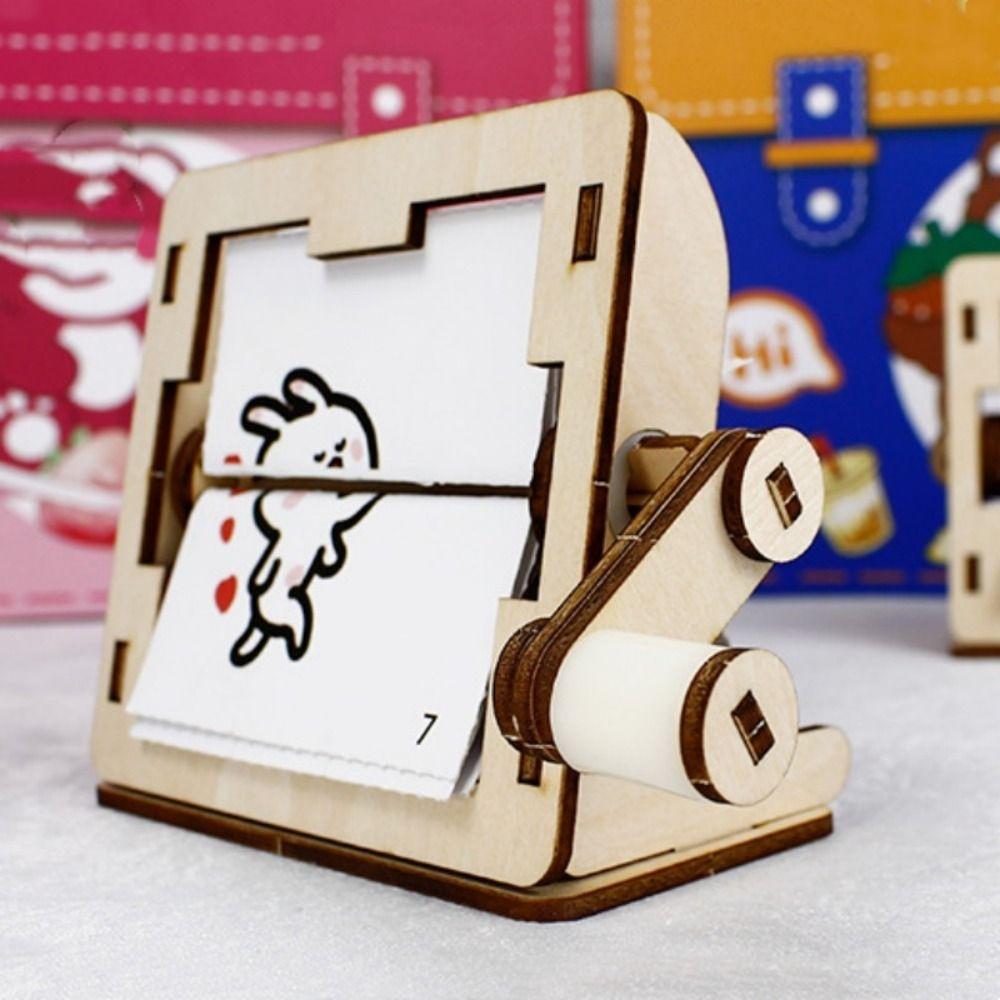 Learning Toy Hand Cranked Animation Assembly Science Experiment Toy Kids Toy
