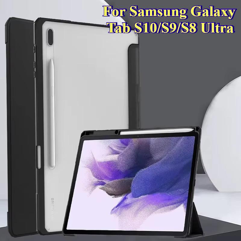 Acryl Tablethülle für Neues Samsung Galaxy Tab A9 A11 Plus + 11 8,7 Zoll S9 S10 Ultra S8 S7 fe Plus + 12,4 " S6 Lite Hülle