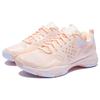 Li Ning Halberd TD Badminton Shoes Women's Low Top Neon Orange Pink/Standard White AYTQ012-4