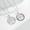 New Arrivals Fashion Women Fine Jewelry Rhodium Plated Zircon Stone Tree of Life Pendant Necklace 925 Sterling Silver