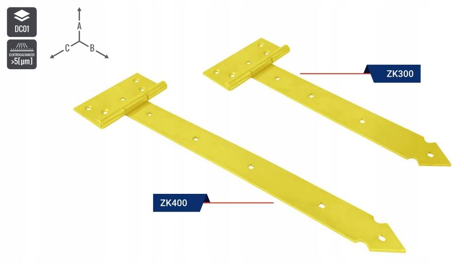 Small Galvanized Cross Hinge 250mm