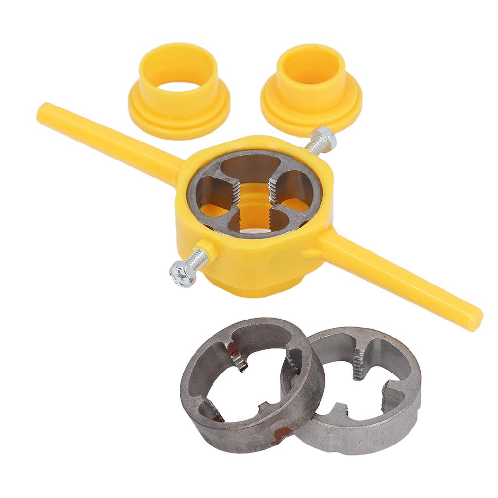 6PCS Set Thread Maker Tool Pipe PVC Threader Plumbing Tool with 1 2in 3 4in 1in NPT Dies