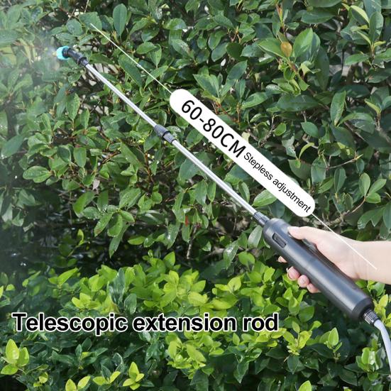 

Electric Garden Sprayer 5L/8L Backpack Sprayer with 3 Mister Nozzles Retractable Wand Shoulder Strap Rechargeable Weed Sprayer 5L білий