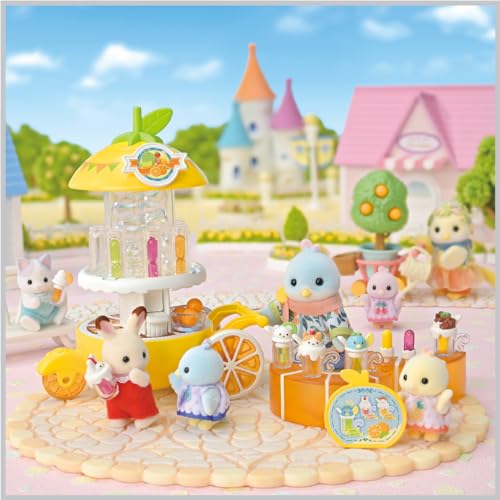 Sylvanian Families Nöjespark Butik [Citrusfågeljuicebutik] Mi-94 ST-märkt Leksaksdockhus för 3 år och uppåt, Sylvanian Families, Epoch