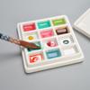 12 Grid Ceramic Color Palette With Cover White Watercolor Mixing Palette Tray Painting Color Pallet Pigment Mixing Plates Artist