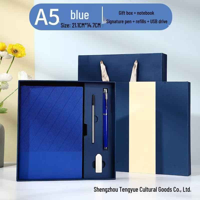 A5 Custom Notebook Gift Set for Business Meetings - Logo Printable Souvenir