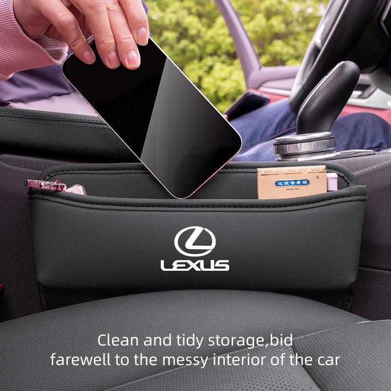 Skórzane Pudełko Organizer na Szczelinę Fotela Samochodowego Szczelna Torba do Przechowywania Dla Lexus RX300 IS200 IS250 ES350 Ct200h UX250h NX300h RX350 ES300h RX