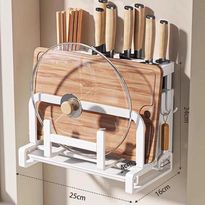 Duvara Monte Mutfak Bıçağı ve Gereç Saklama Rafı