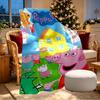 Peppa Pig Print Blanket - Soft & Comfortable, for Bedroom, Travel, Sofa, Home Decoration - Birthday Christmas Gift for Friend