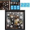 Kerst Sneeuwvlok Statische Raamsticker Pvc Voor Vakantiedecoratie Set van Drie