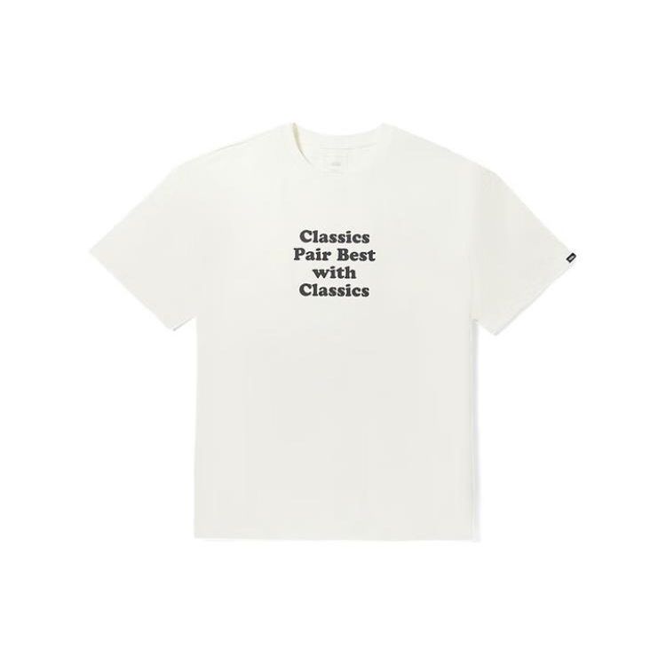 Vans X Sesame Street Collaboration Street Style Fun Print Cartoon Letter Pattern Round Neck Couple Short Sleeve T-Shirt Unisex T-Shirt VN000FX7FS8