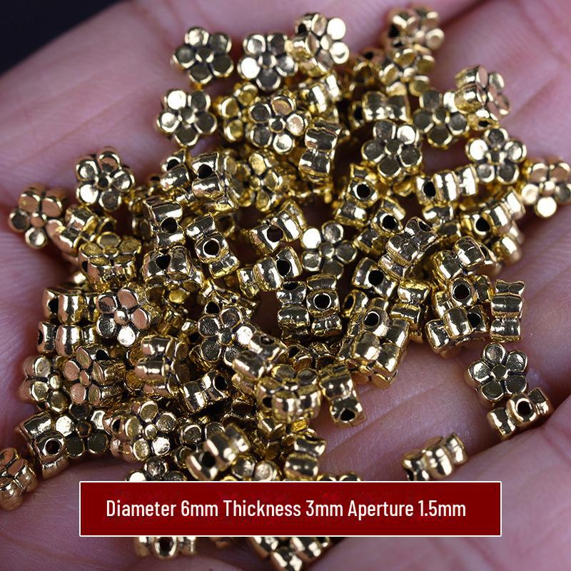 

Бусины из тибетского серебра в форме цветка: Аксессуары для подвесок и браслетов своими руками