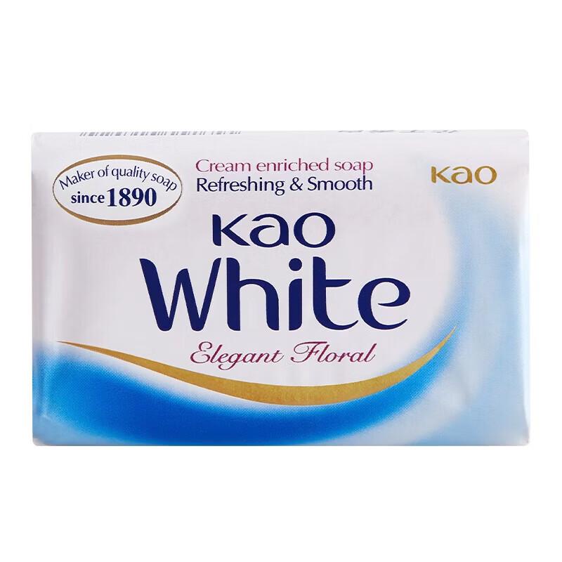 KAO Milk Fragrance Bath Soap, 130g x 3 Bars