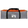 Family Tunnel Tent with Rain Fly Waterproof Gray and Orange