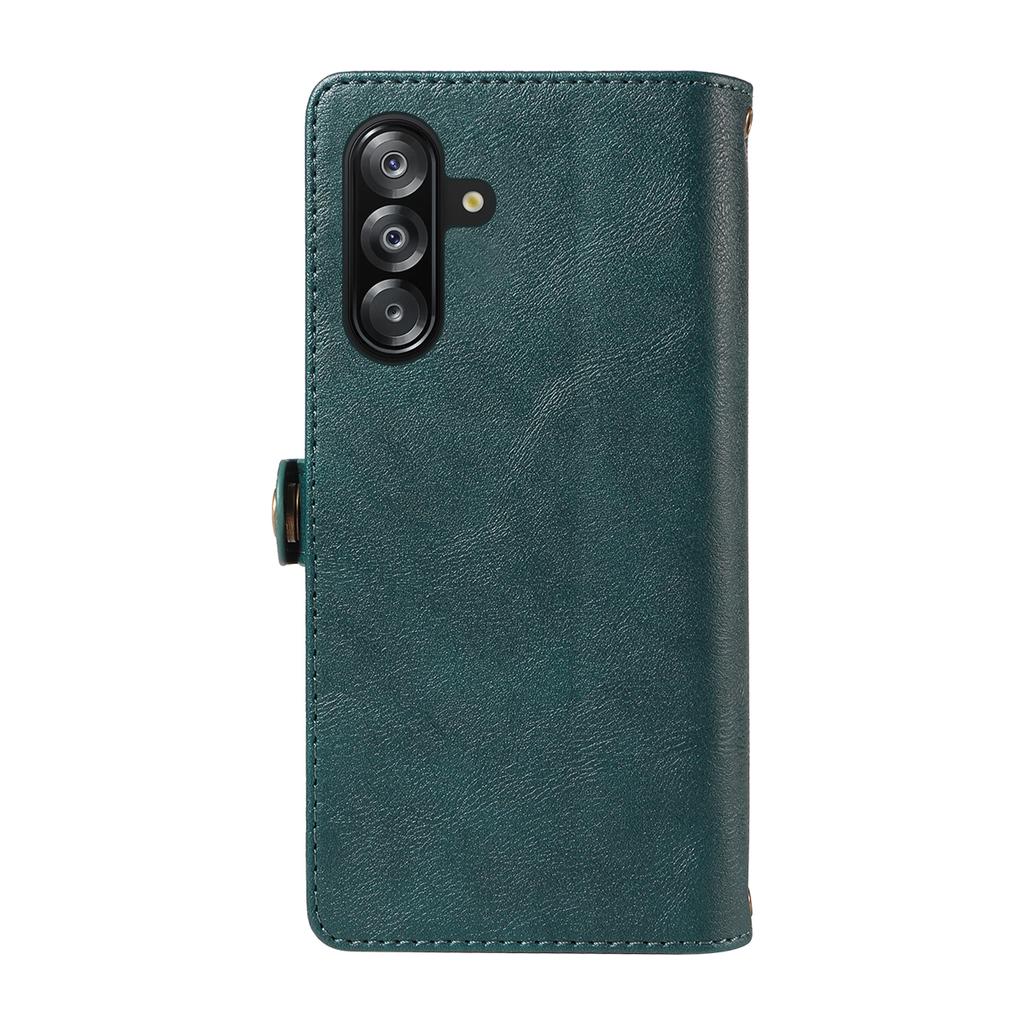 Für Samsung Galaxy A16 4G/Galaxy A16 5G/Galaxy A26 5G Hülle YIKATU YK-008 Reißverschluss-Geldbörse Leder-Handyhülle mit Schultergurt