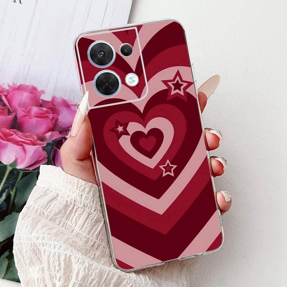 For OPPO Reno 8 Case CPH2359 Cover Cute Cartoon Cat Carp Lion Soft Silicone Shockproof Bumper For OPPO Reno8 Pro 5G CPH2357 Capa