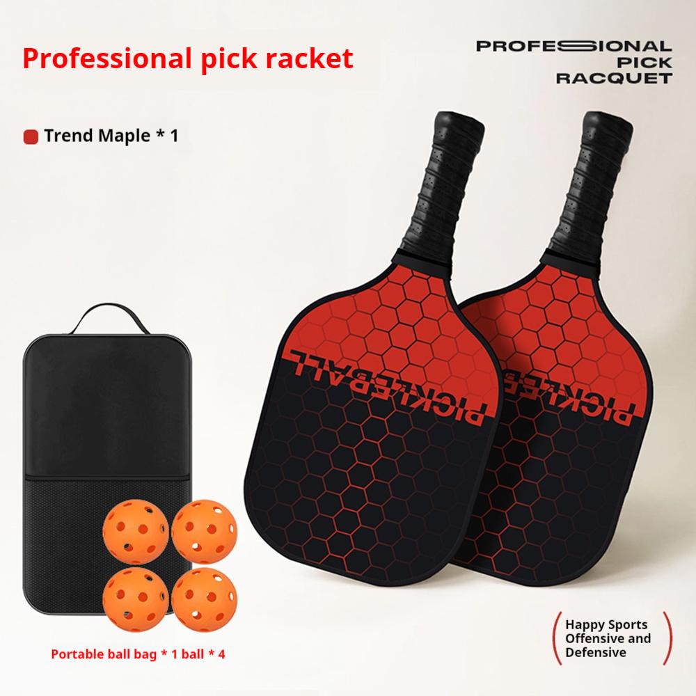 

Lightweight Carbon Fiber Pickleball Set for All Ages Anti-Vibration Design Portable Sports Equipment with Comfortable